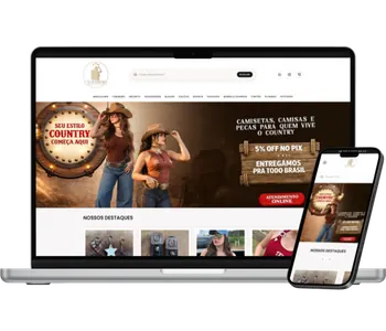 Site institucional para loja country